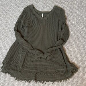 Wishlist Olive Green Crew Neck Sweater